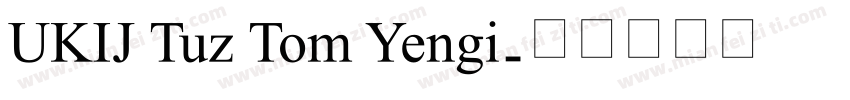 UKIJ Tuz Tom Yengi字体转换